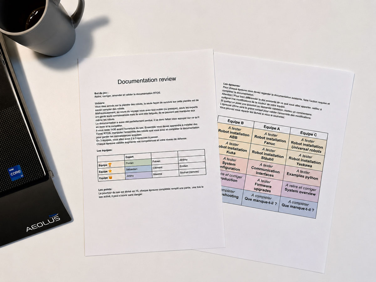 Documentation existante testée lors de l'atelier